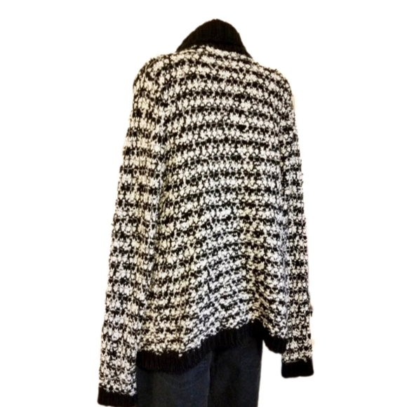 LOFT chunky knit waterfall cardigan black boho sweater small, FINAL PRICE! - Picture 12 of 16